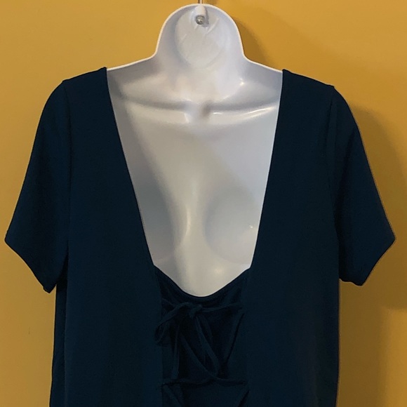 NWT 4K Neon Fiesta Lace Up Back Tee B13 - Picture 4 of 8